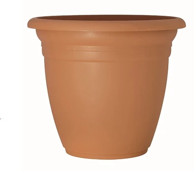 Gėlių vazonas Domoletti TE000045-100, plastikinis, Ø 45 cm, rudas