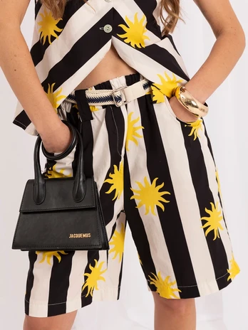 Italy Moda Šortai-IT-SN-FL10889YGM.20-juoda