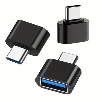 USB C į USB 3.0 Adapteris (3 vnt.), Juoda (3 vnt.)