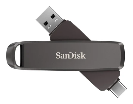 SanDisk Extreme PRO USB atmintukas 256 GB USB Type-C/USB Type-A 3.2 Gen 2 (3.1 Gen 2) Juoda
