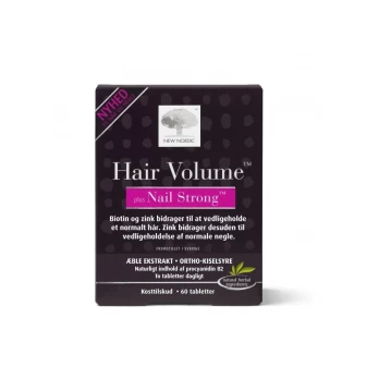 NEW NORDIC HAIR VOLUME PLUS NAIL STRONG, 60 tab.