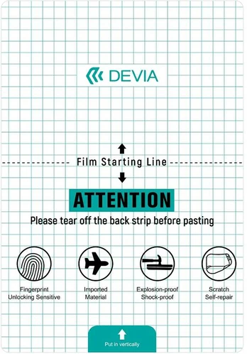 Devia Anticrash foil set for tablets for a cutting machine 20 pcs 20 x 29 cm