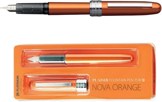 Platinum Plaisir Pgb-1000#25 Plunksnakočio rašiklis, M dydis, Nova Orange