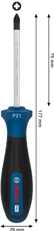 Top Tools Bosch PRO Atsuktuvas PZ1 x 75 mm