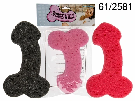 Sponge Willy Fun Soft Novelty Washing Sponge Multicolor 19x12 cm