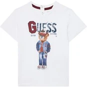 Guess Marškinėliai N5YI22 K8HM4 Balta Regular Fit