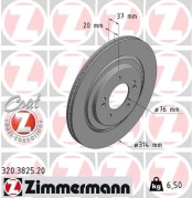 Stabdžių diskas ZIMMERMANN 320.3825.20 kaina