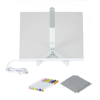 Led Vaikiškas Piešimo Stalas Xl 30*20Cm + 7*Mazaki