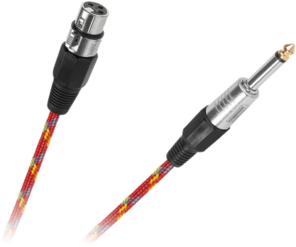 LP Mikrofono kabelis CANON lizdas-JACK 6.3 mm 3 m