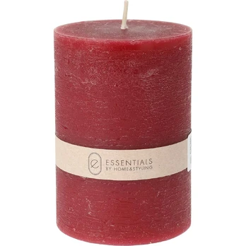 Cilindrinė žvakė ESSENTIAL RED, 7 x 10 cm