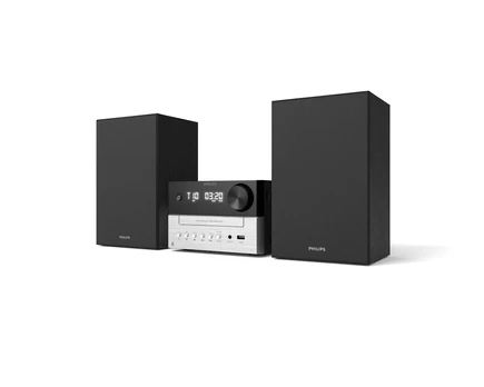 Muzikinis centras Philips TAM3205, 2.0, juodas/sidabrinis