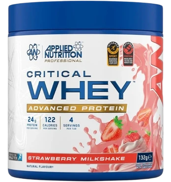 Applied Nutrition Critical Whey Protein, Strawberry Milkshake, 132 g