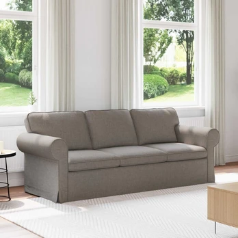 Sofa Taupe 215 x 82 x 80 cm audinys