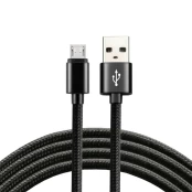 EverActive 2m pintas kabelis USB - micro-USB 2.4A CBB-2MB kaina