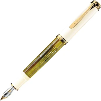 Pelikan Souveran 400 Tortoise-shell vidutinis plunksnakotis - baltas