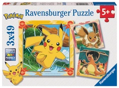 Ravensburger - Pokémon 3x49p - (12004062) kaina