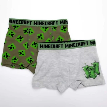 „Minecraft“ vaikiški bokseršortai, 2 vnt. pakuotėje, 6 metai