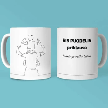 Puodelis "Laimingo vaiko tėtis"