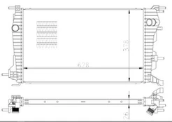Radiatorius, variklio aušinimas NRF 550004