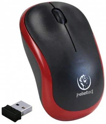 Kompiuterio pelė Rebeltec Meteor nano usb, raudona