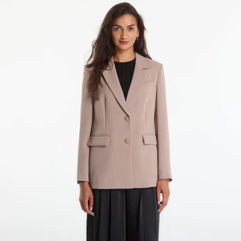 GUESS Theoline Perfect Blazer Silk Taupe - Dydis XS (W5YN46WGHC2-G1K8 Striukės)
