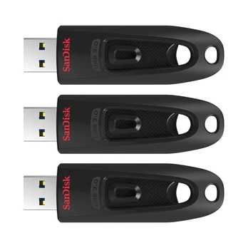 USB laikmena SanDisk Ultra 32GB, juoda, 3 vnt.