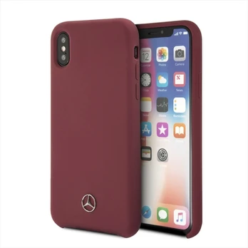Mercedes MEHCPXSILRE iPhone X| Xs hard case raudona|red