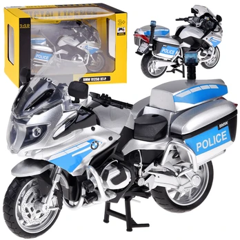 Žaislinis motociklas MSZ BMW R1250 RT-P, 1:12, sidabro sp.