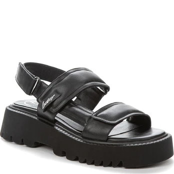 Basutės moterims, Juoda, SANDALS