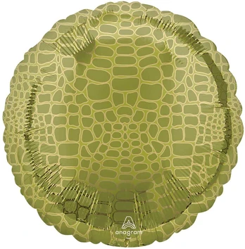 Folinis balionas „Gyvūnai, aligatorius“ raštu, 43 cm