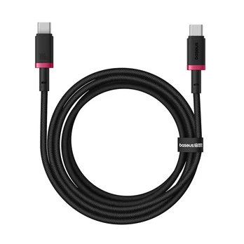 Baseus Dura USB-C/USB-C Quick Charging Cable 2m 100W Raudona Juodas