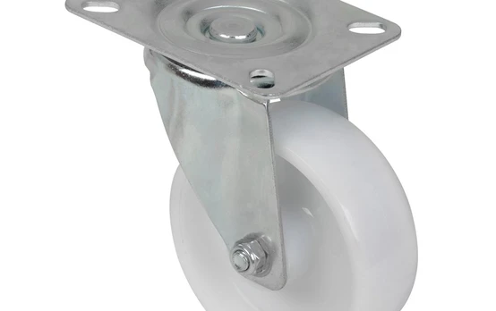 Pasukamas ratukas WALTECO, d-100 mm, su plokštele, apkrova 70 kg
