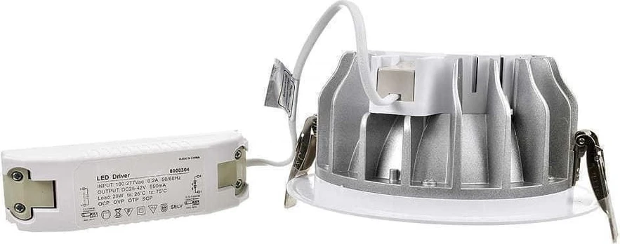 40W LED įleidžiamas šviestuvas, baltas, 6500K