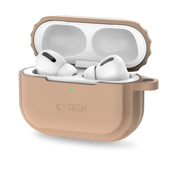 TECH-PROTECT SILIKONINĖ VIRVĖ APPLE AIRPODS PRO 1 | 2 CAFE LATTE