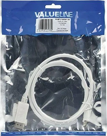 Vertė VALUE Mini DP kabelis MiniDP-HDTV ST/ST 39,4 colio 1 m – 11 99 5790