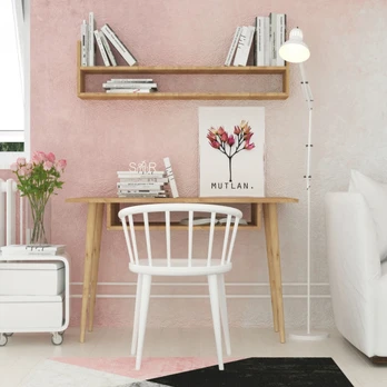 Rašomasis stalas Kalune Design Muty, ąžuolo