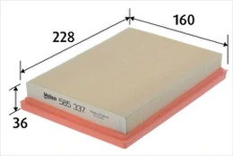 Oro filtras VALEO 585337 kaina