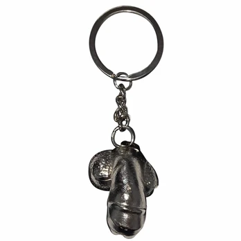 DIABLO PICANTE Silver Metal Keychain Miniature Design, Compact Size
