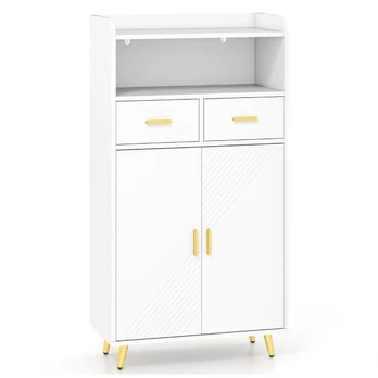 Bonideco Select Spintelė 60x30x113cm., baltos/auksinės spalvos