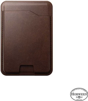 Nomad Leather Mag Wallet with Find My Tracking, ruda