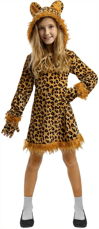 Leopardo kostiumas mergaitėms – Gyvūnas