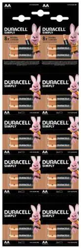 Baterijos DURACELL AA, HBDC 2vnt.