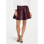 ONLY Dirbtinės odos sijonas Jacky 15355512 Violetinė Regular Fit