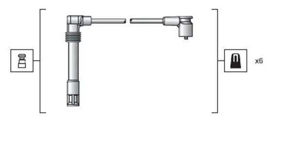 Uždegimo laido komplektas MAGNETI MARELLI 941318111162