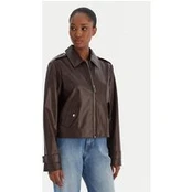 Calvin Klein Jeans Dirbtinės odos striukė Moto LV047E501G Ruda Regular Fit