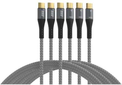 Kabelis USB EFB EFB Elektronik USB-CC-00007 kabelis USB USB 2.0 USB C Juodas, Pilka
