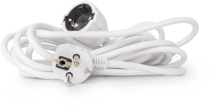 Entac ilgiklis su įžeminimu 3m 3680W IP20 baltas