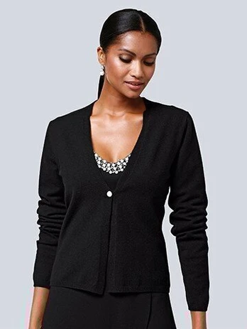 Megztinis moterims Alba Moda 844-1760, juodas, 38