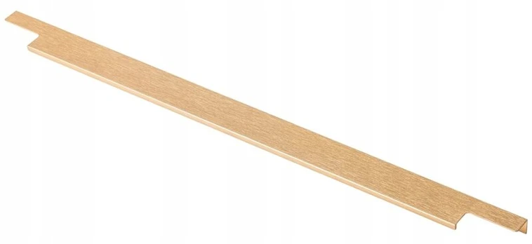 Gold Aluminum handle LIND C = 256/596/18 mm brushed auksinis