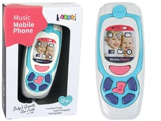 Žaislinis muzikinis telefonas, mėlynas kaina